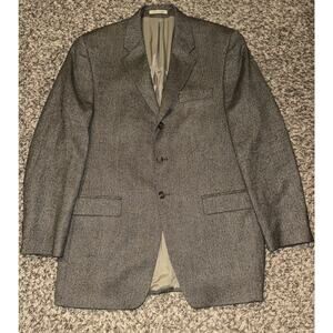 Lauren Ralph Lauren Herringbone Tweed Sport Coat 42L Brown Wool Blazer Canada